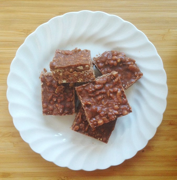 PB Choc Bars Close-Up