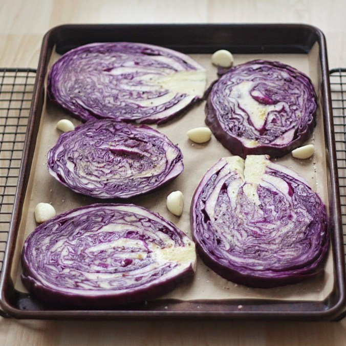 Roasted Cabbage Before
